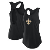 New Orleans Saints Women's Iron Fan Tank Top Black | Fanatics