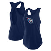 Tennessee Titans Women's Iron Fan Tank Top Navy | Fanatics