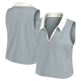 Philadelphia Eagles Women's Studio Wellness V-Neck Tank Top Gray | Fanatics