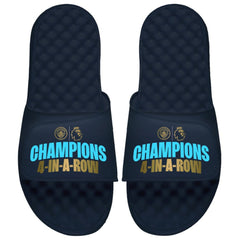 Manchester City ISlide Youth Four-Time Consecutive Premier League Champions Slide Sandals Navy - FIFA World CUP