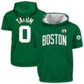Jayson Tatum Boston Celtics Big & Tall Short Sleeve Hoodie Kelly Green - NBA