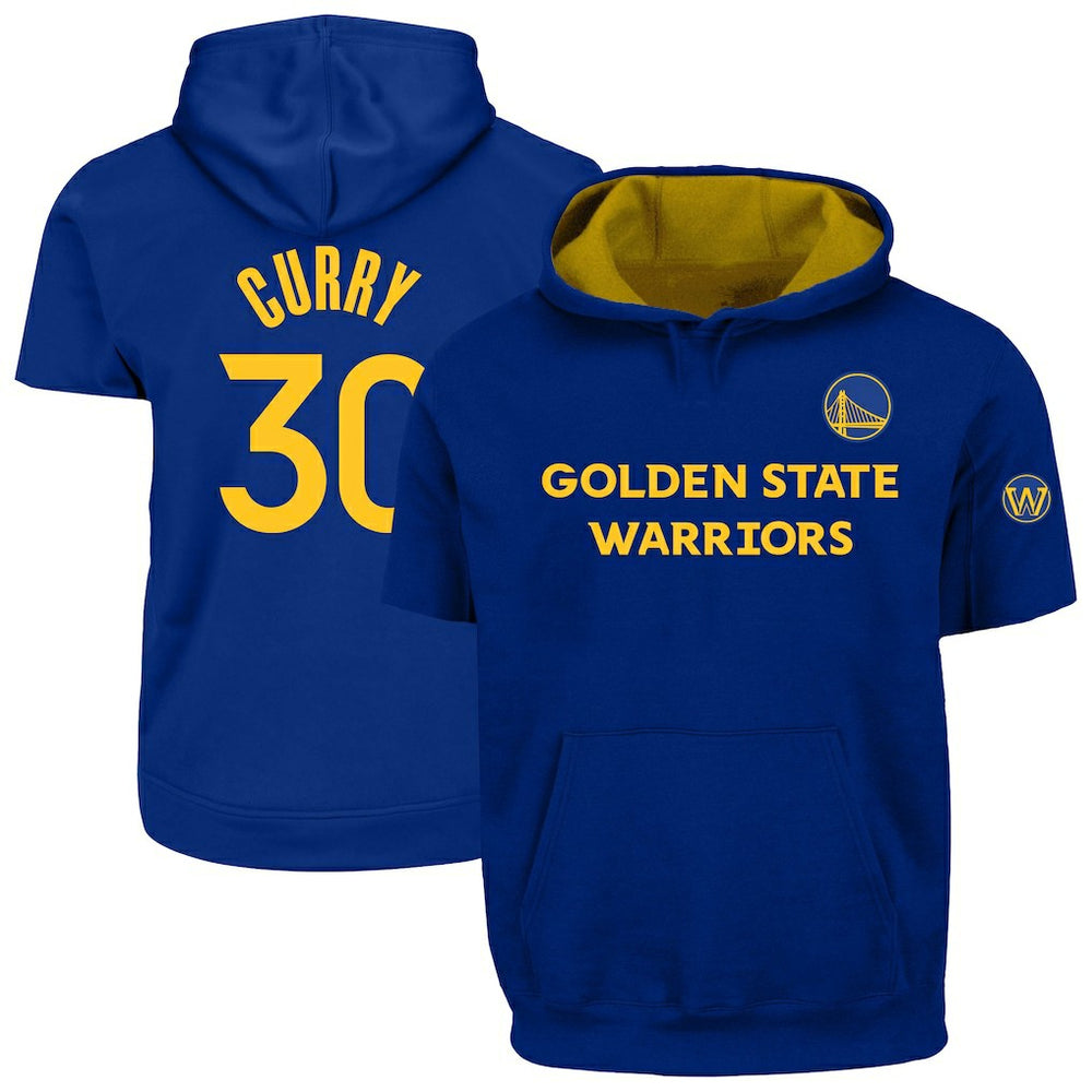 Stephen Curry Golden State Warriors Big & Tall Short Sleeve Hoodie Royal - NBA
