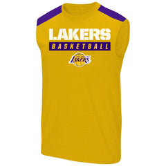 LeBron James Los Angeles Lakers Profile Big & Tall Player Muscle Tank Gold - NBA