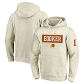 Devin Booker Phoenix Suns Profile Big & Tall Player Double Face Tri-Blend Pullover Hoodie Cream - NBA