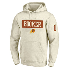 Devin Booker Phoenix Suns Profile Big & Tall Player Double Face Tri-Blend Pullover Hoodie Cream - NBA