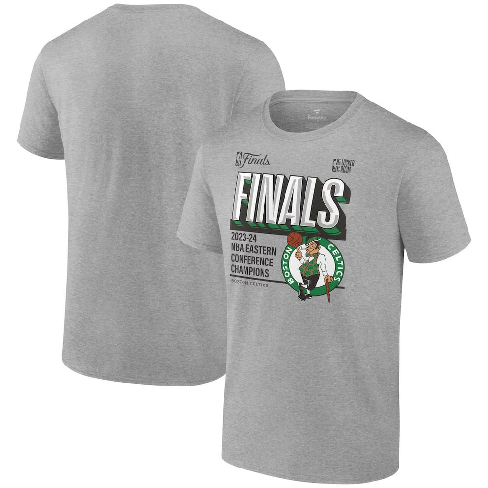 Boston Celtics 2024 Eastern Conference Champions Locker Room Big & Tall T-Shirt Heather Gray - NBA