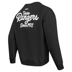 Texas Rangers Pro Standard Paint The City Dropped Shoulder Pullover Sweatshirt - MLB