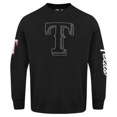 Texas Rangers Pro Standard Paint The City Dropped Shoulder Pullover Sweatshirt - MLB