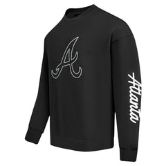 Atlanta Braves Pro Standard Paint The City Dropped Shoulder Pullover Sweatshirt - MLB
