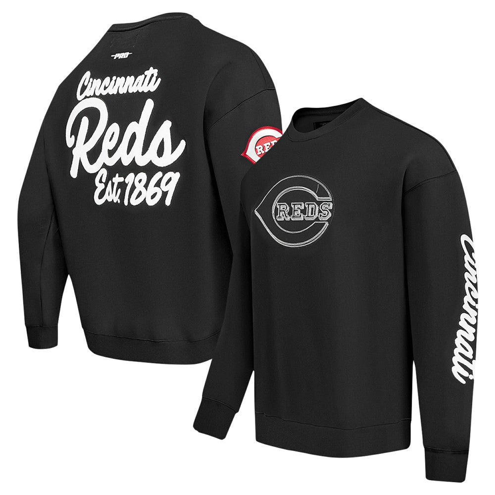 Cincinnati Reds Pro Standard Paint The City Dropped Shoulder Pullover Sweatshirt - MLB
