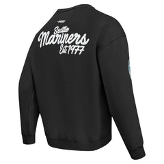 Seattle Mariners Pro Standard Paint The City Dropped Shoulder Pullover Sweatshirt - MLB