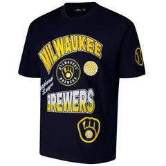 Milwaukee Brewers Pro Standard Turn It Up Dropped Shoulder T-Shirt - MLB