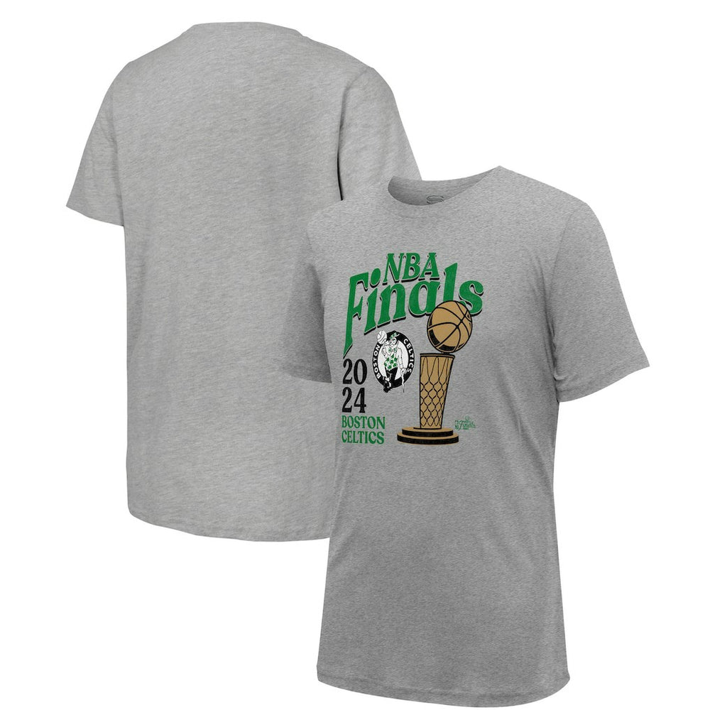 Boston Celtics Stadium Essentials Unisex 2024 NBA Finals Revolution T-Shirt Heather Gray - NBA