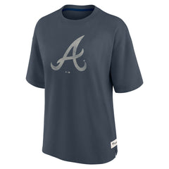 Atlanta Braves Fanatics Women's Oversized Elements Raw Edge Future Ground T-Shirt - MLB
