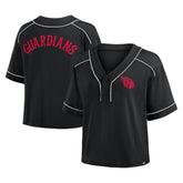 Cleveland Guardians Fanatics Women's Oversized Champ Game Cropped V-Neck T-Shirt - MLB