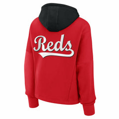 Cincinnati Reds Fanatics Women's Oversized Legacy Favorite Spectator Pullover Hoodie - MLB