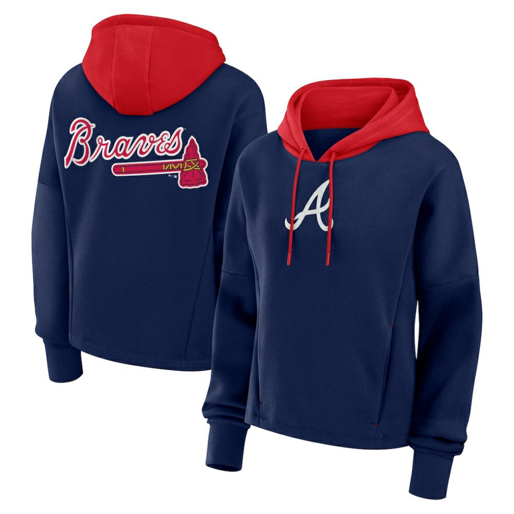 Atlanta Braves Fanatics Women's Oversized Legacy Favorite Spectator Pullover Hoodie - MLB