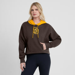 San Diego Padres Fanatics Women's Oversized Legacy Favorite Spectator Pullover Hoodie - MLB