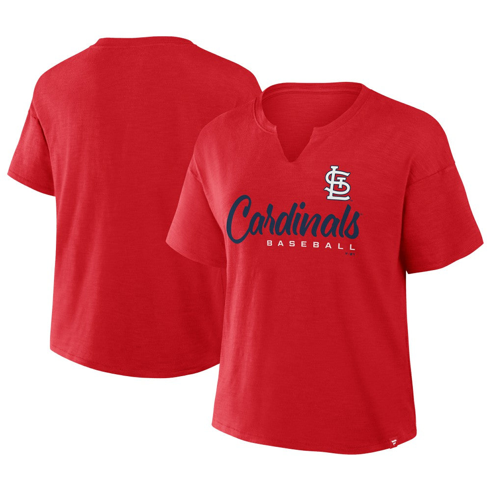 St. Louis Cardinals Fanatics Women's Fan Fave Stadium Slub Boxy T-Shirt - MLB