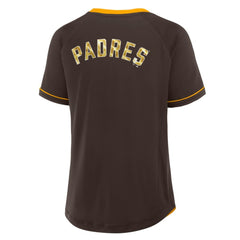 San Diego Padres Fanatics Women's League Diva Star Raglan V-Neck T-Shirt - MLB