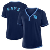 Tampa Bay Rays Fanatics Women's League Diva Star Raglan V-Neck T-Shirt - MLB