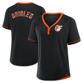 Baltimore Orioles Fanatics Women's League Diva Star Raglan V-Neck T-Shirt - MLB