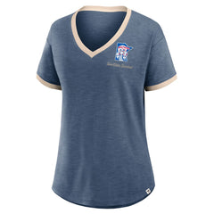 Minnesota Twins Fanatics Women's Binge Worthy Stadium Slub V-Neck T-Shirt - MLB
