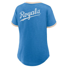 Kansas City Royals Fanatics Women's Binge Worthy Stadium Slub V-Neck T-Shirt - MLB