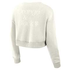 San Francisco Giants Fanatics Women's Studio Cropped Pullover Sweatshirt - MLB