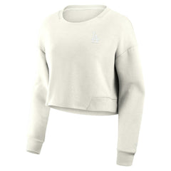 Los Angeles Dodgers Fanatics Women's Studio Cropped Pullover Sweatshirt - MLB