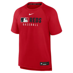 Cincinnati Reds Nike Authentic Collection Pregame Raglan Dri-FIT T-Shirt - MLB