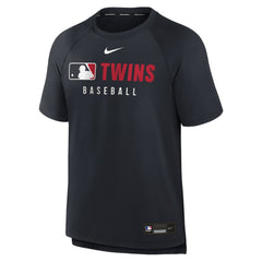 Minnesota Twins Nike Authentic Collection Pregame Raglan Dri-FIT T-Shirt - MLB