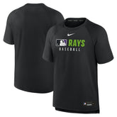 Tampa Bay Rays Nike Authentic Collection Pregame Raglan Dri-FIT T-Shirt - MLB