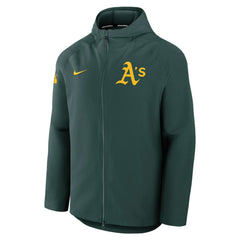 Athletics Nike Authentic Collection Raglan Performance Full-Zip Jacket - MLB