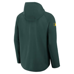Athletics Nike Authentic Collection Raglan Performance Full-Zip Jacket - MLB