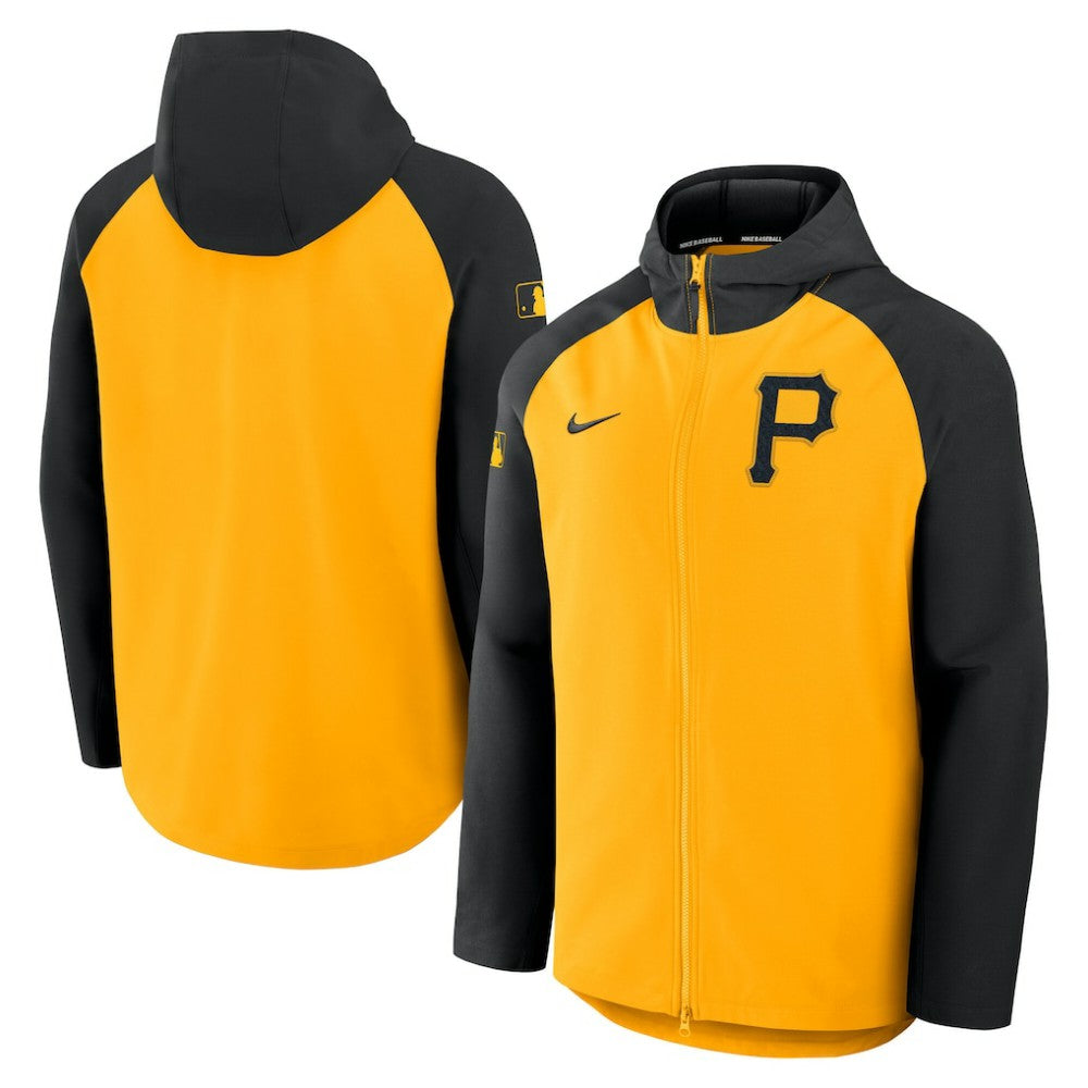 Pittsburgh Pirates Nike Authentic Collection Raglan Performance Full-Zip Jacket - MLB