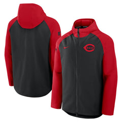 Cincinnati Reds Nike Authentic Collection Raglan Performance Full-Zip Jacket - MLB