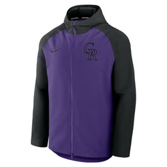 Colorado Rockies Nike Authentic Collection Raglan Performance Full-Zip Jacket - MLB