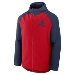 Atlanta Braves Nike Authentic Collection Raglan Performance Full-Zip Jacket - MLB