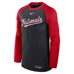 Washington Nationals Nike Authentic Collection Game Time Raglan Dri-FIT Long Sleeve T-Shirt - MLB