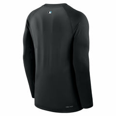 Miami Marlins Nike Authentic Collection Game Time Raglan Dri-FIT Long Sleeve T-Shirt - MLB