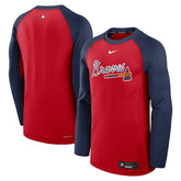 Atlanta Braves Nike Authentic Collection Game Time Raglan Dri-FIT Long Sleeve T-Shirt - MLB