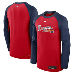 Atlanta Braves Nike Authentic Collection Game Time Raglan Dri-FIT Long Sleeve T-Shirt - MLB