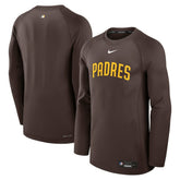 San Diego Padres Nike Authentic Collection Game Time Raglan Dri-FIT Long Sleeve T-Shirt - MLB