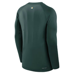 Athletics Nike Authentic Collection Game Time Raglan Dri-FIT Long Sleeve T-Shirt - MLB