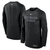 Colorado Rockies Nike Authentic Collection Game Time Raglan Dri-FIT Long Sleeve T-Shirt - MLB