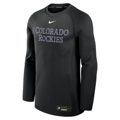Colorado Rockies Nike Authentic Collection Game Time Raglan Dri-FIT Long Sleeve T-Shirt - MLB