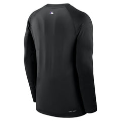 Colorado Rockies Nike Authentic Collection Game Time Raglan Dri-FIT Long Sleeve T-Shirt - MLB