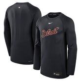 Detroit Tigers Nike Authentic Collection Game Time Raglan Dri-FIT Long Sleeve T-Shirt - MLB