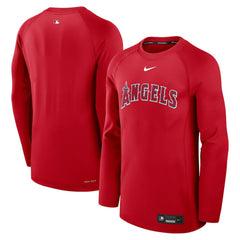 Los Angeles Angels Nike Authentic Collection Game Time Raglan Dri-FIT Long Sleeve T-Shirt - MLB